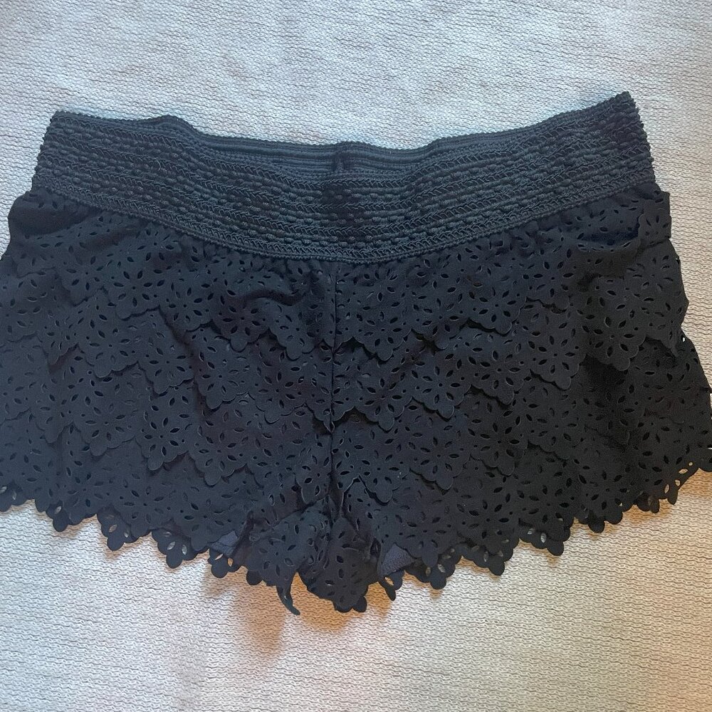 Black Suede Shorts